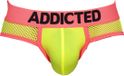 ADDICTED Slip en maille Néon Jaune Néon - M