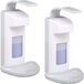 Merkloos Relaxdays Desinfectie Dispenser - Set van 2 - 500 ml - Met Bakje - Wand - Keuken - WC
