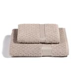 Caleffi Zeemeermin-handdoek met gasten, katoen, natuurlijk, standaard, 04373