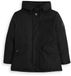 4PRESIDENT Peggy Parka Kinderen Zwart Polyester Lange Mouw Capuchon Drukknopen Rits Casual Winter