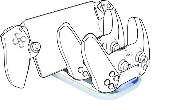 Nacon - PS Portal en PS5 Controller Oplaadstation - Wit