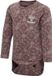 Hummel Kinderbody met lange mouwen Hmlfia L/S 216336 Braun Gebloemd Maat 56