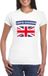 Bellatio Decorations Shoppartners Bv Vlag Groot Brittannie t-shirt - wit - voor dames - maat L