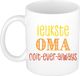 Bellatio Decorations Cadeau koffie/thee mok voor Oma - oranje - keramiek - 300 ml