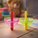 Eddy Toys Spin Top Draaitol - Set van 2 Stuks - Kunststof - Meerkleurig