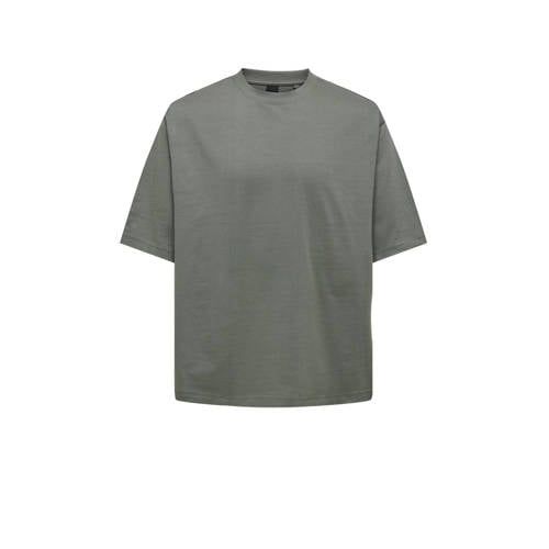 ONLY & SONS ONSMILLENIUM Oversized T-shirt - Castor Gray