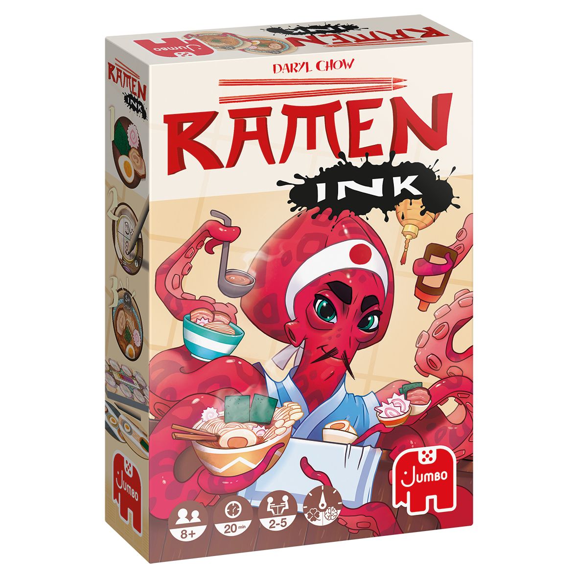 Jumbo Ramen Ink - Card Game - Game of Chance - 2-5 Players - Ages 8+