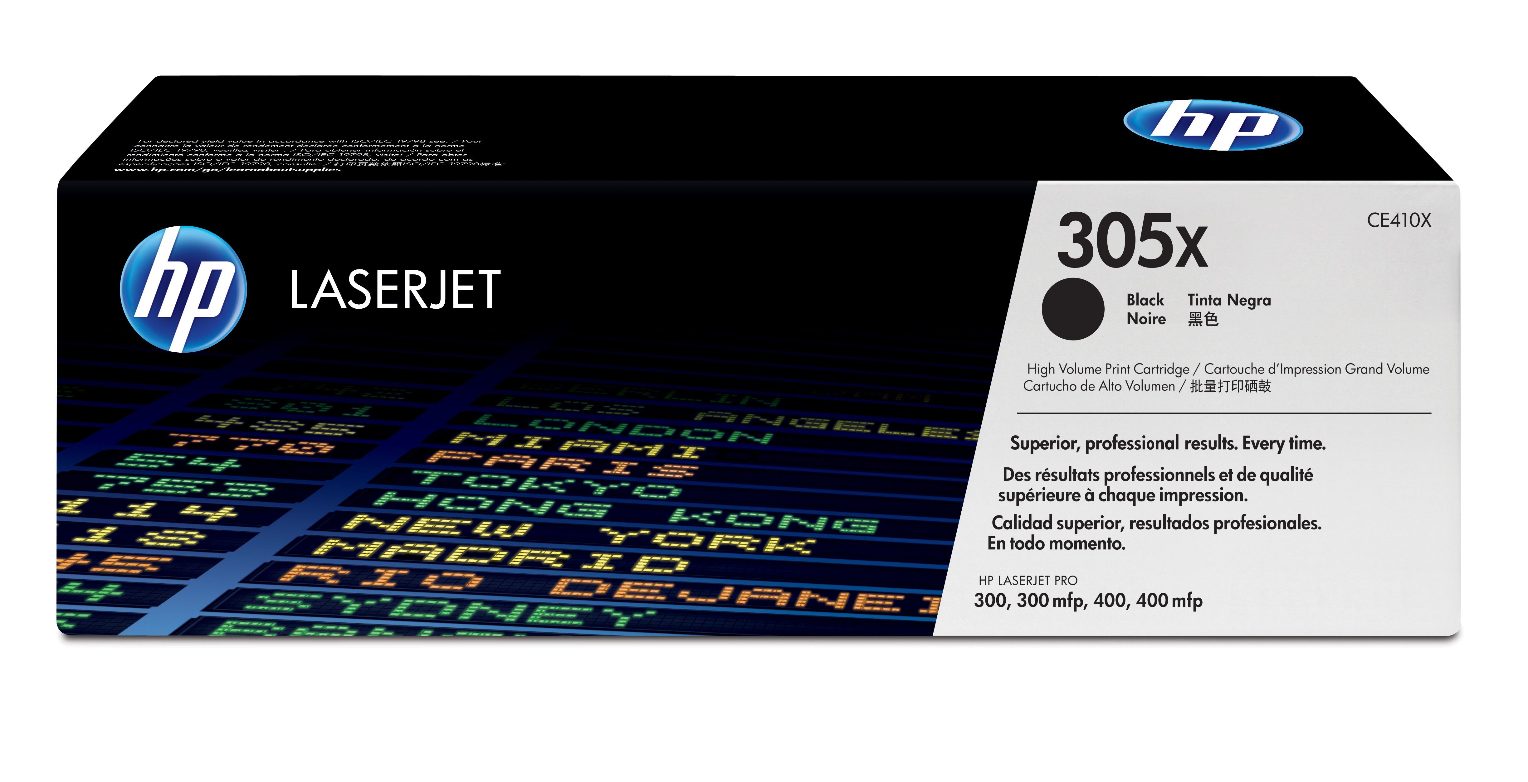 HP 305X Zwarte Toner Cartridge - Origineel - 4000 Pagina's - CE410X