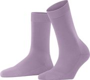 FALKE ClimaWool eenkleurig wol lyocell sokken dames paars - maat 37-38