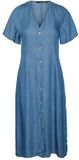 Vero Moda Liliana Robe à manches courtes Bleu M Femme