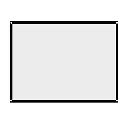 Ccylez Projectiescherm - 84 inch - Draagbaar - Opvouwbaar - Zwarte randen - Wit