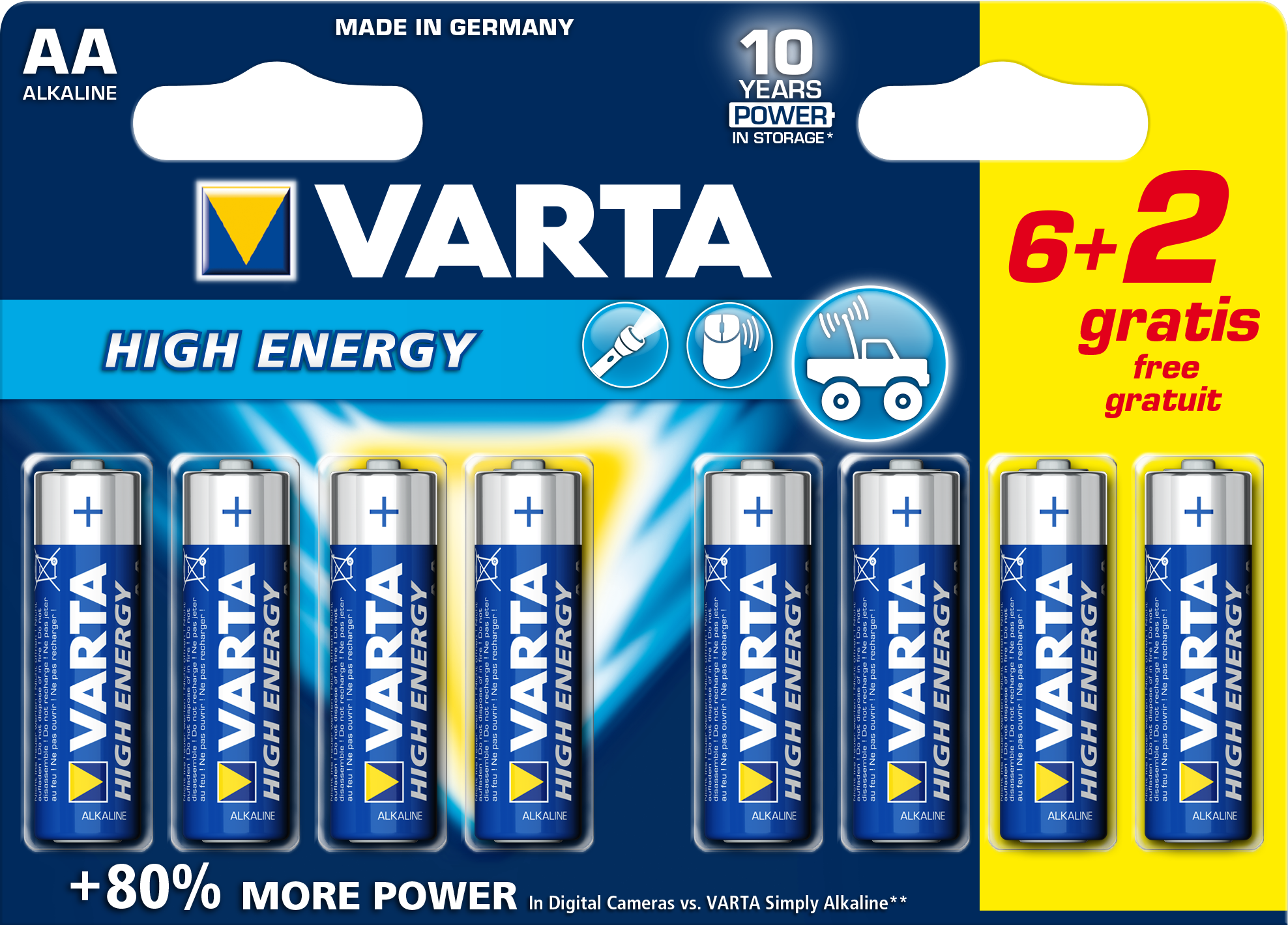 Varta - 4906SO - Huishoudelijke batterijen - 8 stuks
