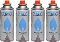 Z.M.C Butaangaspatronen 227 g met ventieltype MSF-1a, universele butaangaspatronen met bajonetaansluiting Gaspatroon voor kampeerkooktoestellen, gasverwarming, gasbrander, onkruidbrander