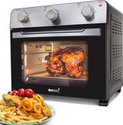 MaxxHome Heteluchtoven - Hete lucht Friteuse - Bakoven met Hete lucht - Grillfunctie - 28L - 1600W - Zwart