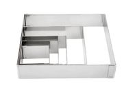 Lacor 68441 Vierkante Bakvorm 14x14x4 cm RVS 50 Stuks