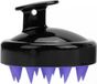 Go Go Gadget Haarborstel - Massageborstel - Anti-roos - Haargroei - Rond - Siliconen - Scalp Massager - Noir/Violet