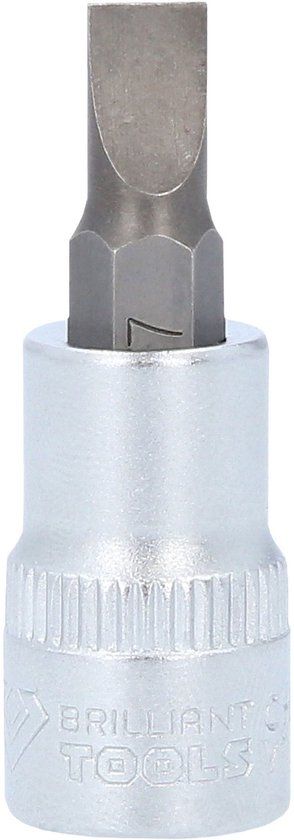 BRILLIANT TOOLS 3/8" sleufbit-dop 1 x 7 mm - BT021861