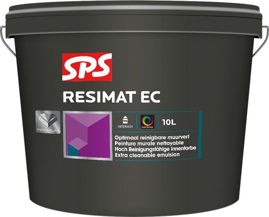 SPS Resimat EC Muurverf Wit 10L