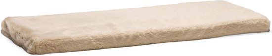 Beeztees Moza - Vensterbank Mat - Pluche - Beige - 65x27x3 cm