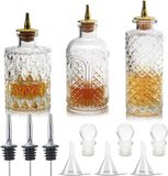 Sans marque Bouteilles de dash en verre vintage - Lot de 3