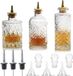Sans marque Bouteilles de dash en verre vintage - Lot de 3