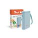Peach PE110A-bl labelprinter, blauw, ruimtebesparend en draadloos, voor orde overal