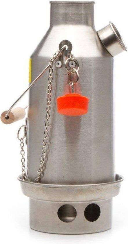 Kelly Kettle Small 'Trekker' 0.6ltr - Stainless Steel - Spiritus - Grijs