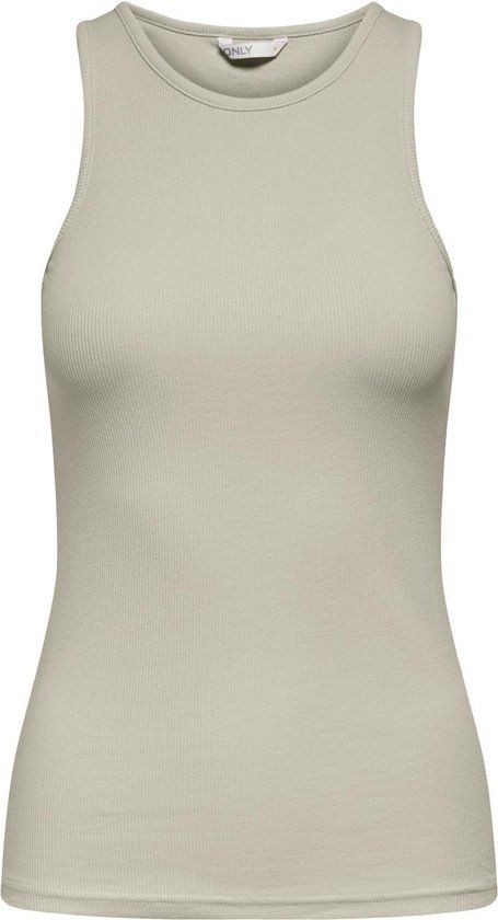 ONLY ONLKENYA Rib Tank Top - Pumice Stone - Women's XL