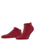 FALKE Keep Warm kort eenkleurig wol sneakersokken enkelsokken unisex rood - maat 35-36