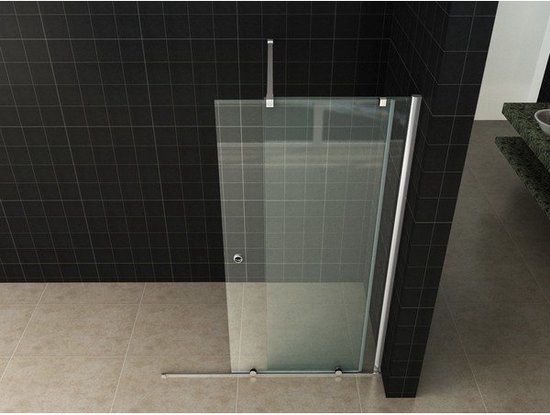 Korver Holland Wiesbaden Slide Inloopdouche Verlengwand 100 x 200 cm - Chroom - 10 mm Nano - 8719323033542