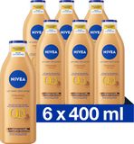 NIVEA Lait pour le corps Raffermissant + Bronzant Q10 - 6 x 400 ml