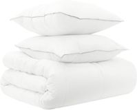 vidaXL - Deken - Set - 3 - st - 140 - x - 220 - cm - Alle - seizoenen - Bamboe - Wit