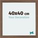 Your Decoration - Cadre photo 40x40 cm - MDF - Noyer foncé - Mura