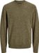 JACK&JONES JPRBLUNICK KNIT CREW NECK Heren Katoen/Polyester Ronde hals Lange mouw Casual Groen S