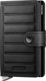 Secrid Miniwallet Emboss Lines - Zwart - Leer - Unisex
