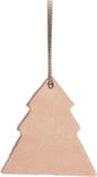 TAK Design Vinter Hanger Kerstboom - Leer - 5 x 5 cm