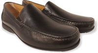 Sioux GION-H Instappers Zwart Leer Heren Maat 41