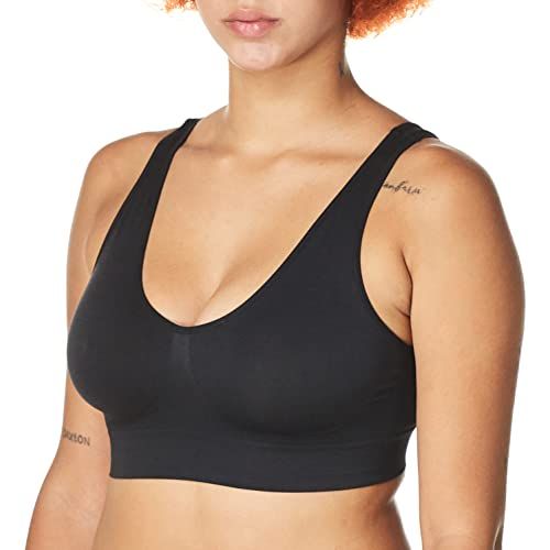Hanes Women's Cozy Soft Cup Seamless Wire Free Bra - Black - M