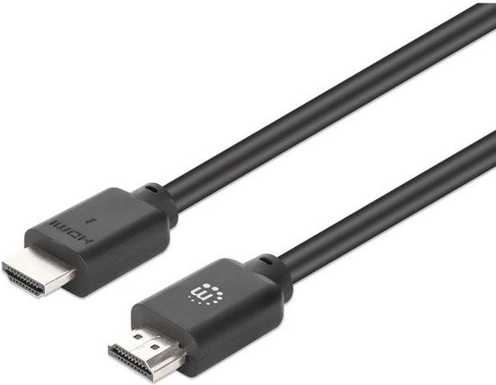 Manhattan HDMI kabel 4K@60Hz met Ethernet, 7,5 m, Zwart