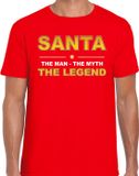 Santa t-shirt / the man / the myth / the legend rood pour hommes - Kerst kleding / Christmas outfit L