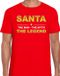 Santa t-shirt / the man / the myth / the legend rood pour hommes - Kerst kleding / Christmas outfit L