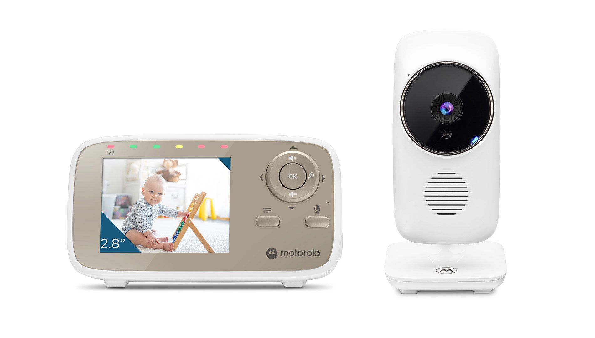 Motorola VM483 Baby Monitor - 2.8" LCD, 300m Range, FHSS, Night Vision, 2x Zoom