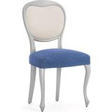 ECOMMERC3 2 x stoelhoezen van zeer elastische stof, blauw, bi-elastisch, ademend en aanpasbaar aan verschillende modellen, bescherming tegen slijtage in het dagelijks leven
