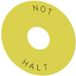 Siemens 3SU1900-0BB31-0AT0 Rond (Ø x h) 75 mm x 2 mm NOT-HALT Geel, Zwart 10 stuk(s) Piece