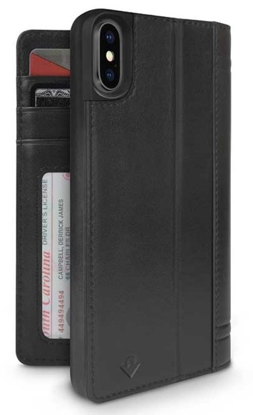 Twelve South Journal iPhone X Zwart Leer