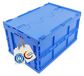 Boîte de rangement pliable avec couvercle 61 L