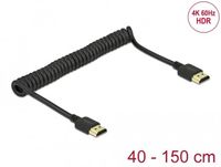 Delock HDMI Coiled Cable 4K 60 Hz