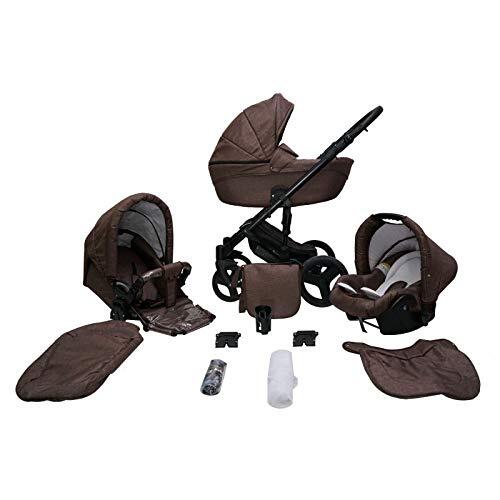 Lux4Kids Kinderwagen Pram Pushchair Isofix Autostoel DIN EN 1888 Genua door 2in1 without baby seat Chocolate 13