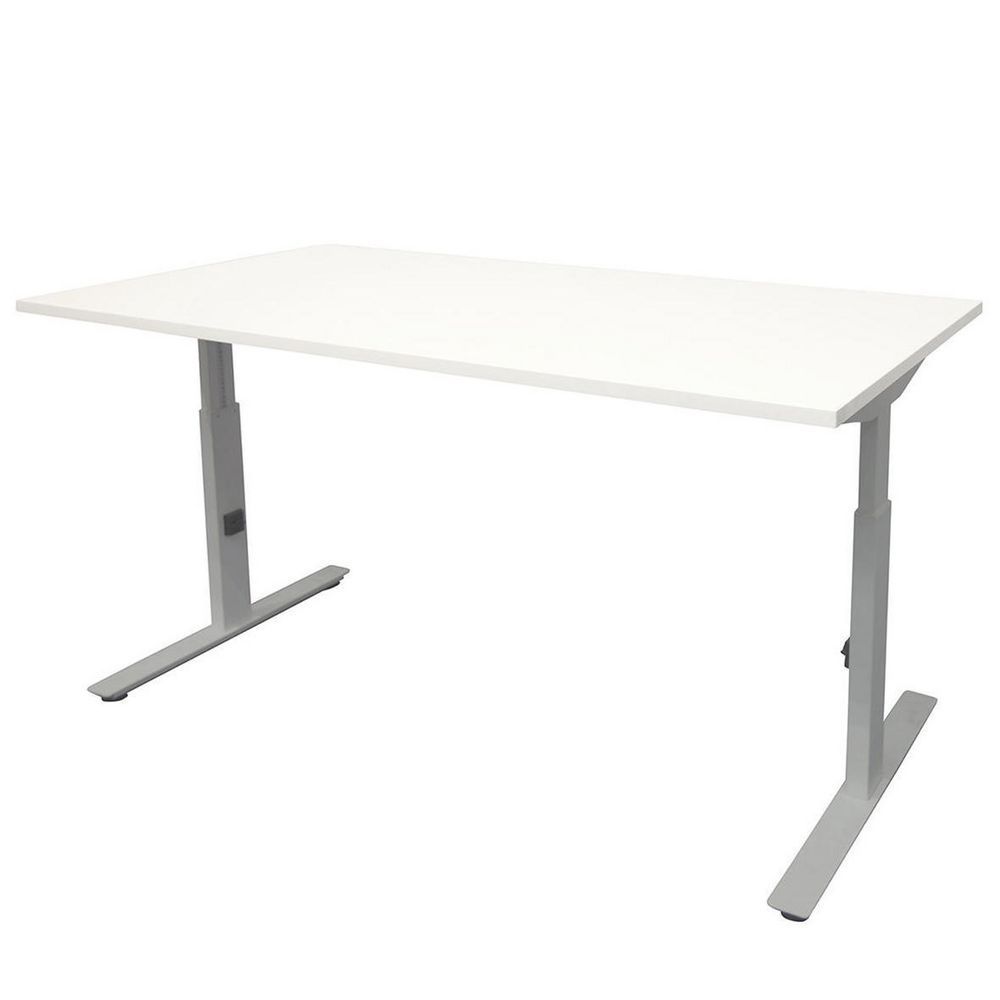 Prof Desk Panda Prof Desk Bureau Contesse+ 160x80cm Krijtwit Aluminium