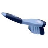 Imperial Riding IRH Grip hoefborstel, robuuste hoefborstel met effectieve borstels, borstel met ergonomische handgreep voor grondige hoefreiniging, blauw-breeze